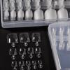 240Pcs Toenails Full Cover Square False Fake Nails Tips Nails Manicure