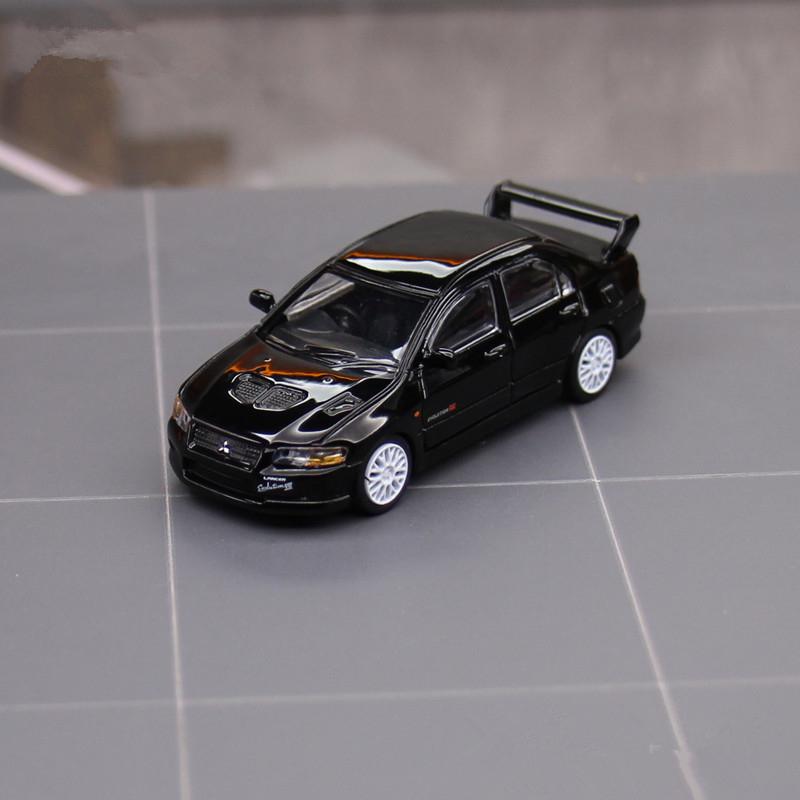 1/64 Mitsubishis Lancer Evolution VII Sept Alliage Modèle de Voiture de Sport Moulé Sous Pression Métal Voiture de Course Véhicules Modèle Miniature Échelle Jouets
