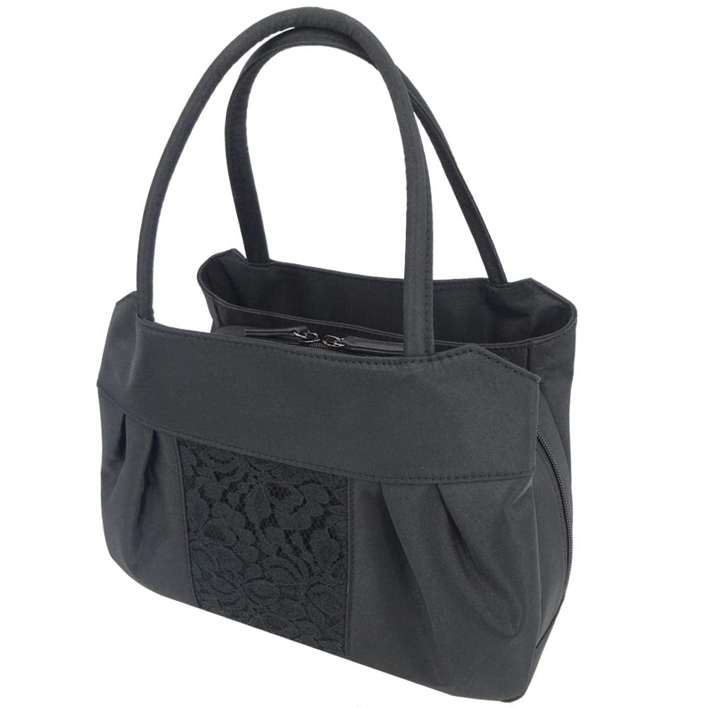 Large Black Formal Bag for Perfect for Entrance and Other Special This Black Handbag with Zipper Closure Is Perfect for Both Formal and Informal