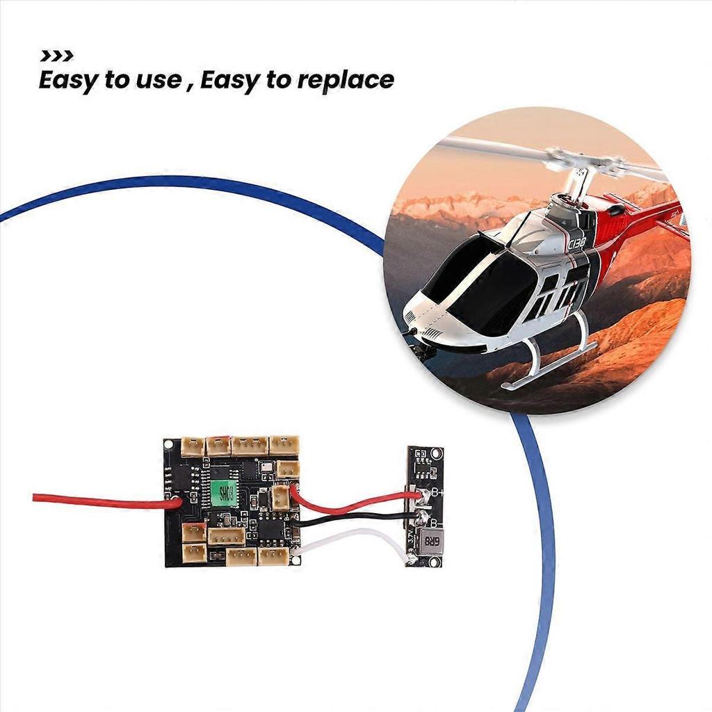 Sada přijímače C138 pro RC ERA C138 Bell 206 RC Hračkový Vrtulník Díly