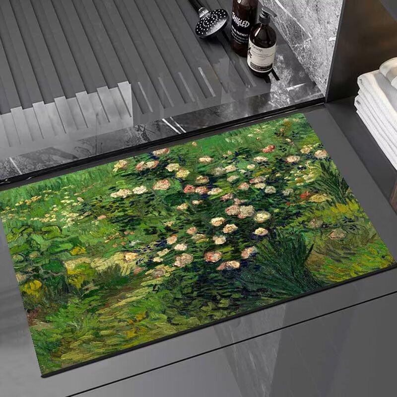 

Bathroom special floor mat, diatom mud absorbent quick-drying carpet, household toilet, bathroom door non-slip foot pad 40x60cm15.7x23.6in