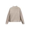 Nike ACG Wolf Tree Logo Fleece-Lined Mock Neck Long Sleeve Sweatshirt Women Tops Mineral-Grey DQ5843-087