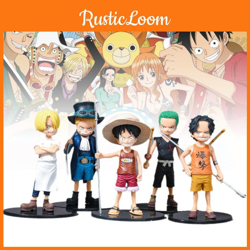 5pcs One Piece Role Pvc Toy Model Desktop Decoration Children Gift Christmas