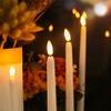 Flameless Taper Candles with Remote Battery Operated Flickering Wick LED Candle for Wedding Christmas Holiday Party Home Decor