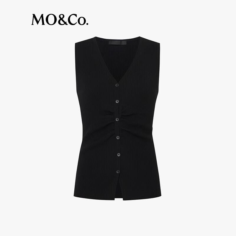 MO&Co. Women's V-Neck Knitted Vest