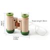 Toddler Telescope Wooden Adjustable Portable Binoculars Kids Camping Toys For Birthday Sports Camping Outside Play Easter