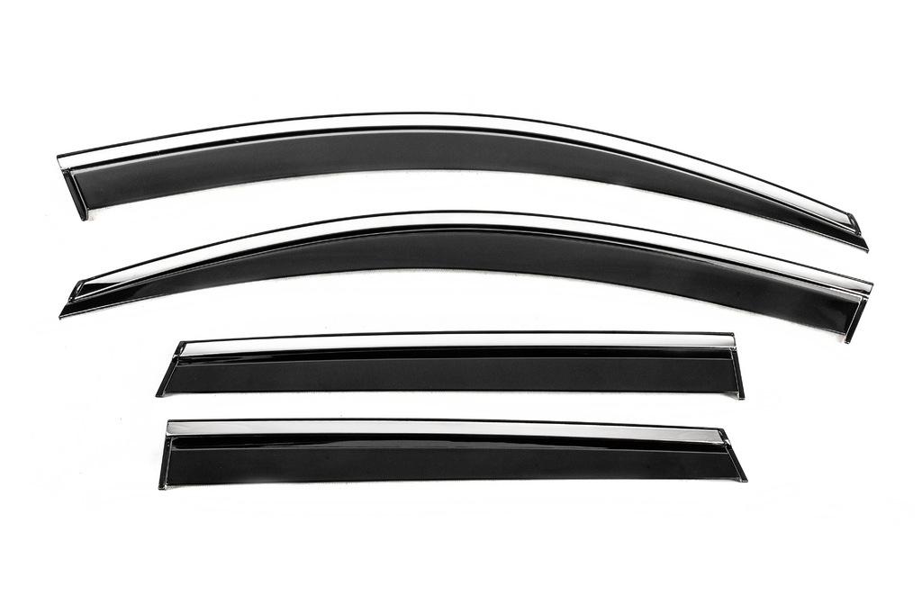 

Ветровики с хромом Niken Luxury (4 шт) для Skoda Karoq