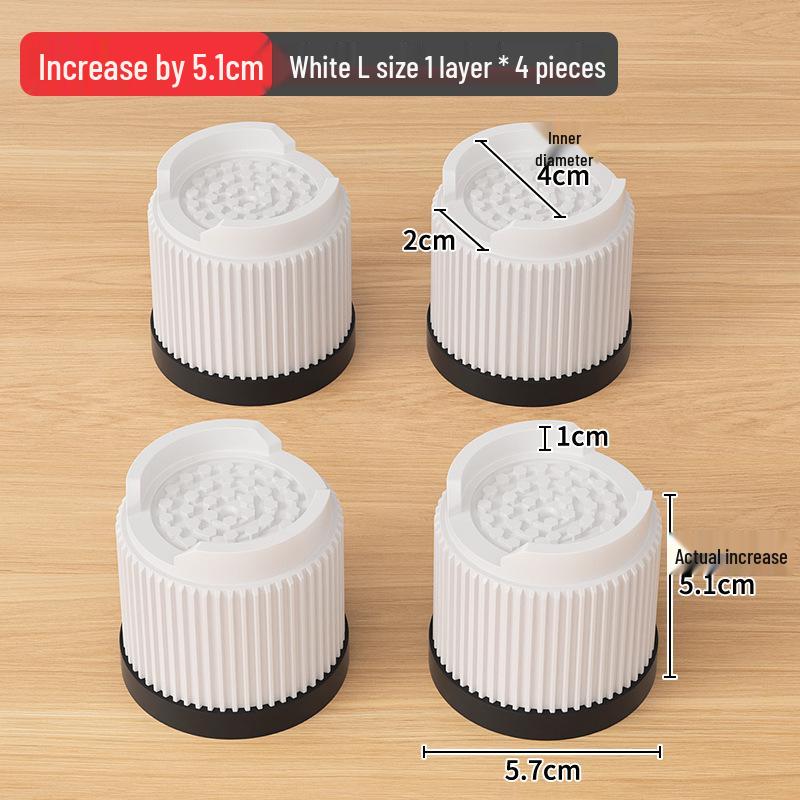 Non-Slip Furniture Heightening Pads for Table, Sofa, Coffee Table, TV Cabinet - Shockproof Leg Risers