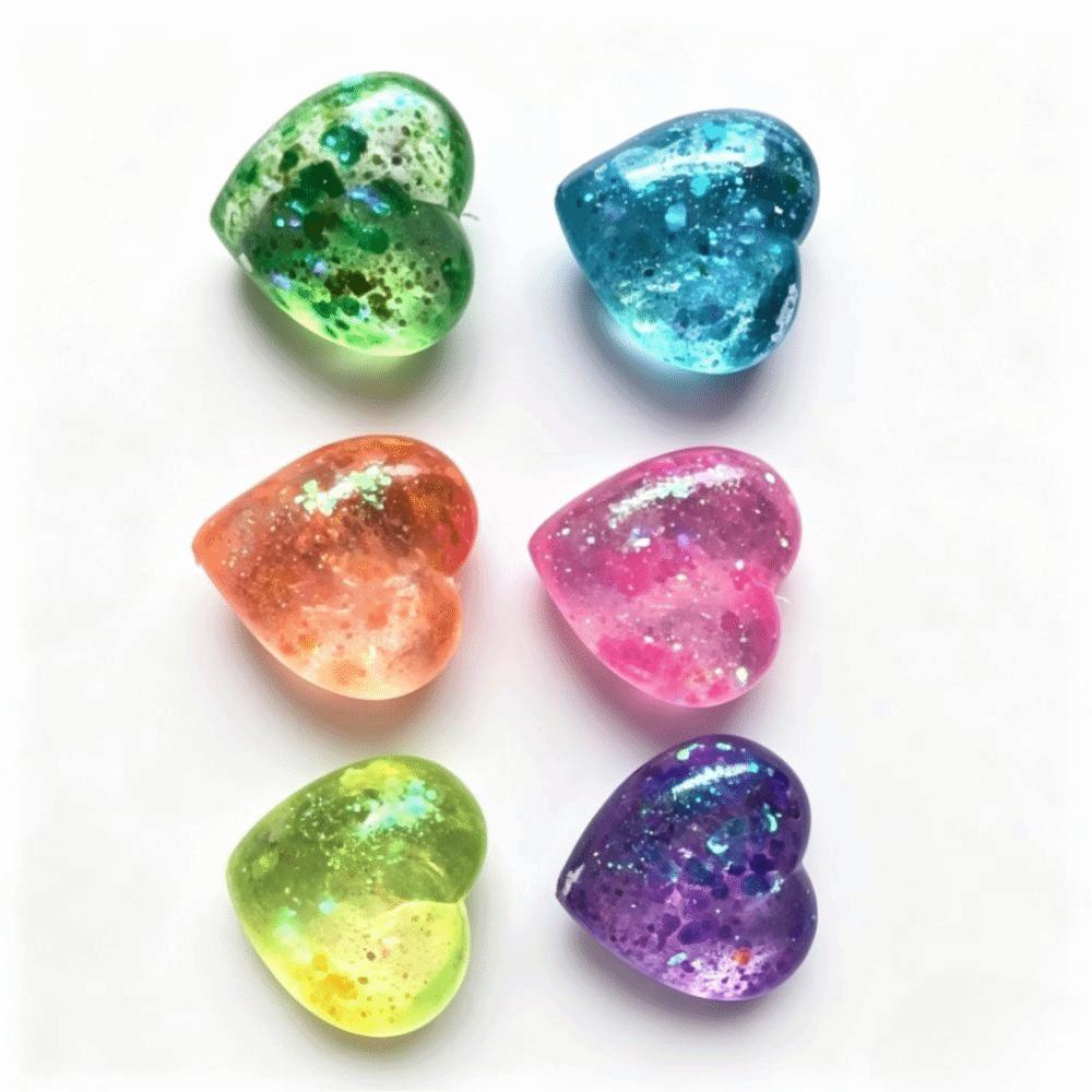 Sequins Love Squeeze Toy Changing Color Heart Slow Rising Toy Fidget Toy Science Education