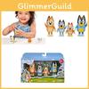 Bluey Família Bingo Brinquedos Pacote de 4 Peças Conjunto de Figuras de Ação Presente Perfeito para Crianças Coleção