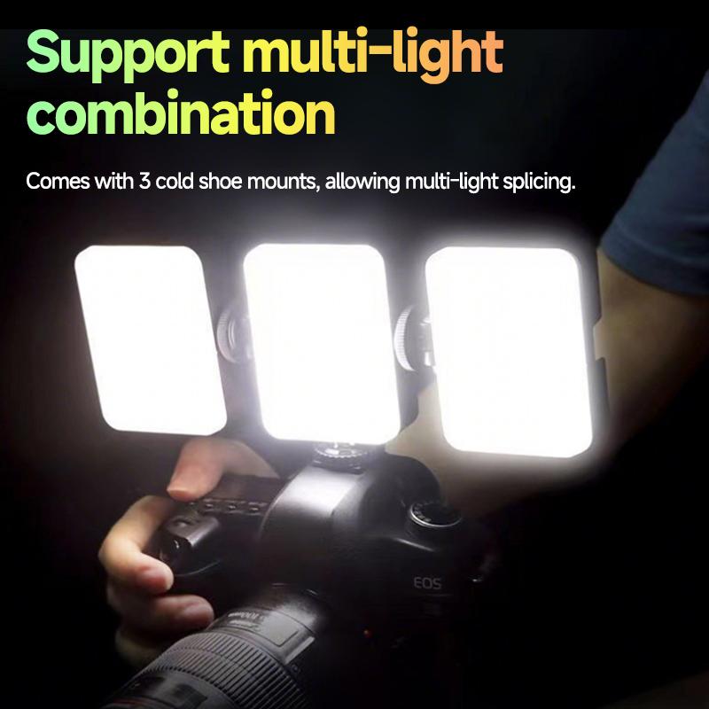 Mini RGB LED Video Fill Light Rechargable Portable Camera Light Photography Vlogging Outdoor Shoot Photo Pocket Lamp