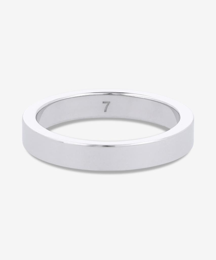 Maison Margiela Logo Reference 4Mm Ring - Silver / Sm1Uq0123P8865102