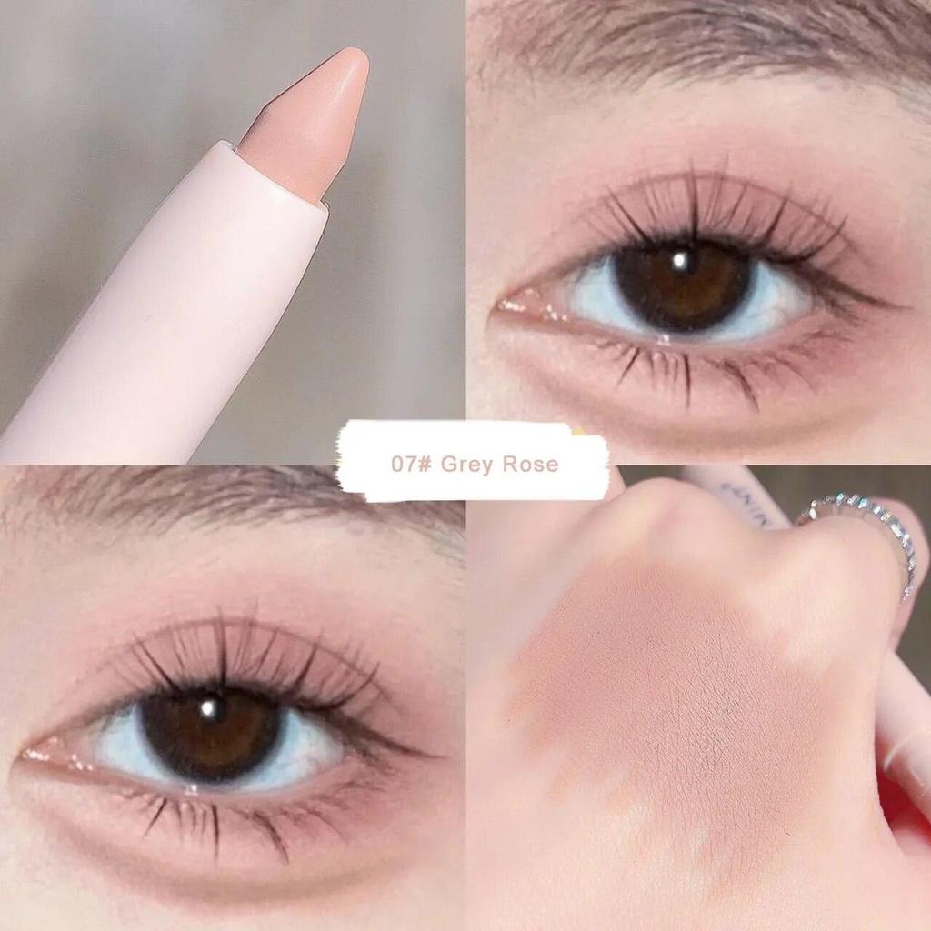 Lidschatten Liegender Seidenraupen-Highlighter-Stift Koreanisches Augen-Make-up Mattweiße Perle Hochglänzender aufhellender Glitzer-Lidschattenstift