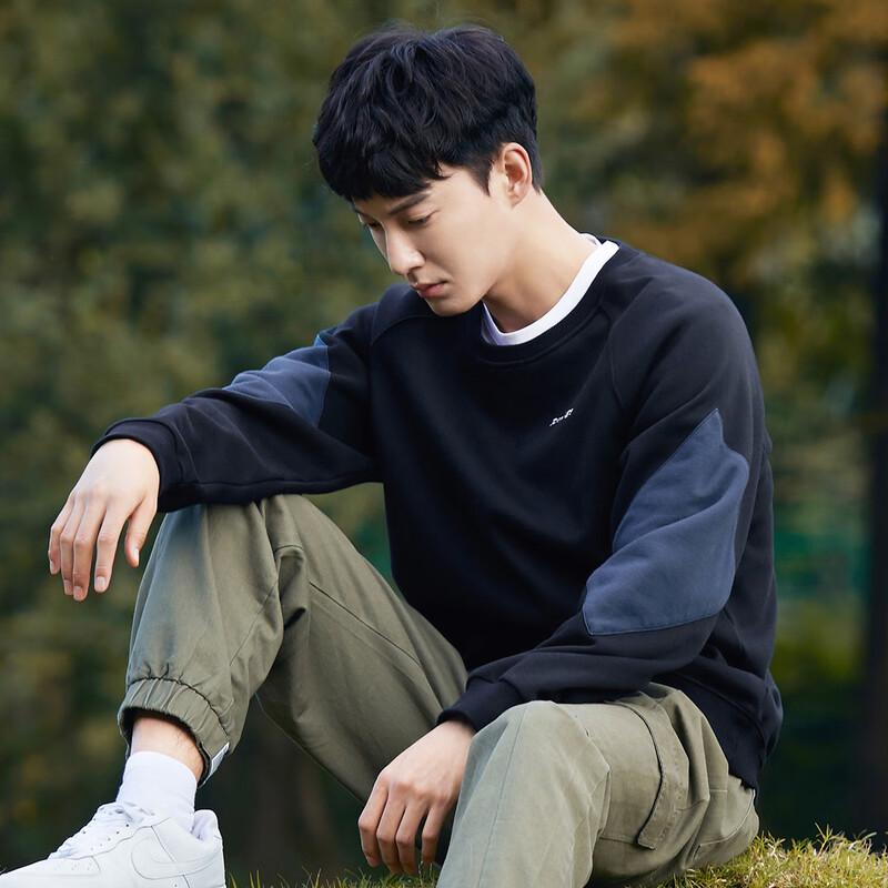 

Tuoluzhe Men s Fleece Lined Crew Neck Pullover Sweatshirt S