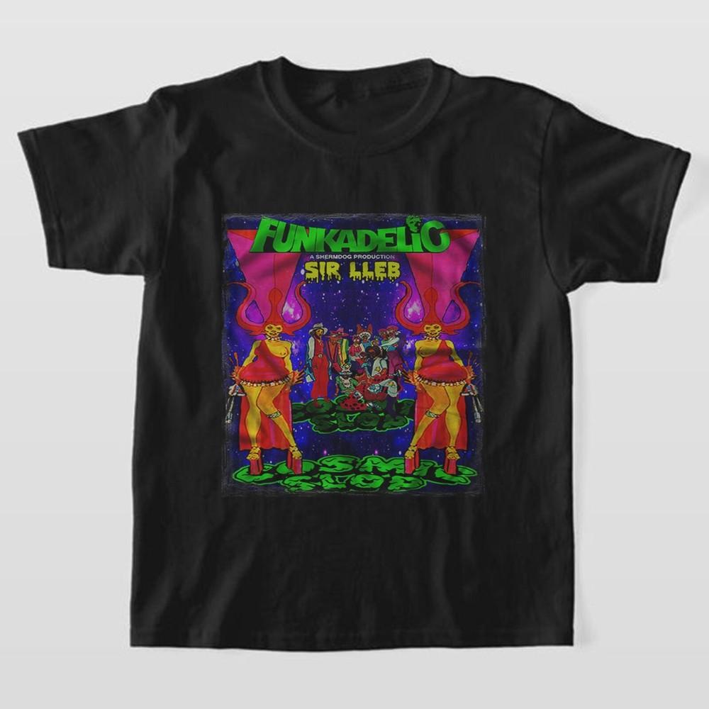 Tee Funkadelic Cosmic Slop Sir LLeb shirt, Parliament George Clinton,Eddie Hazel Unisex T-Shirt XXL