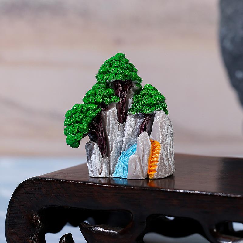 

Мини-ландшафт Искусственная альпийская горка с мхом Сделай сам Садовый декор Креативный декоративный дисплей Фигурки для украшения домашнего входа, стола