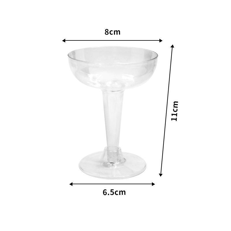 10Pcs Shatterproof Clear Plastic Champagne Flutes Disposable Leakproof Cups for Bridal Party Anniversary Celebrations