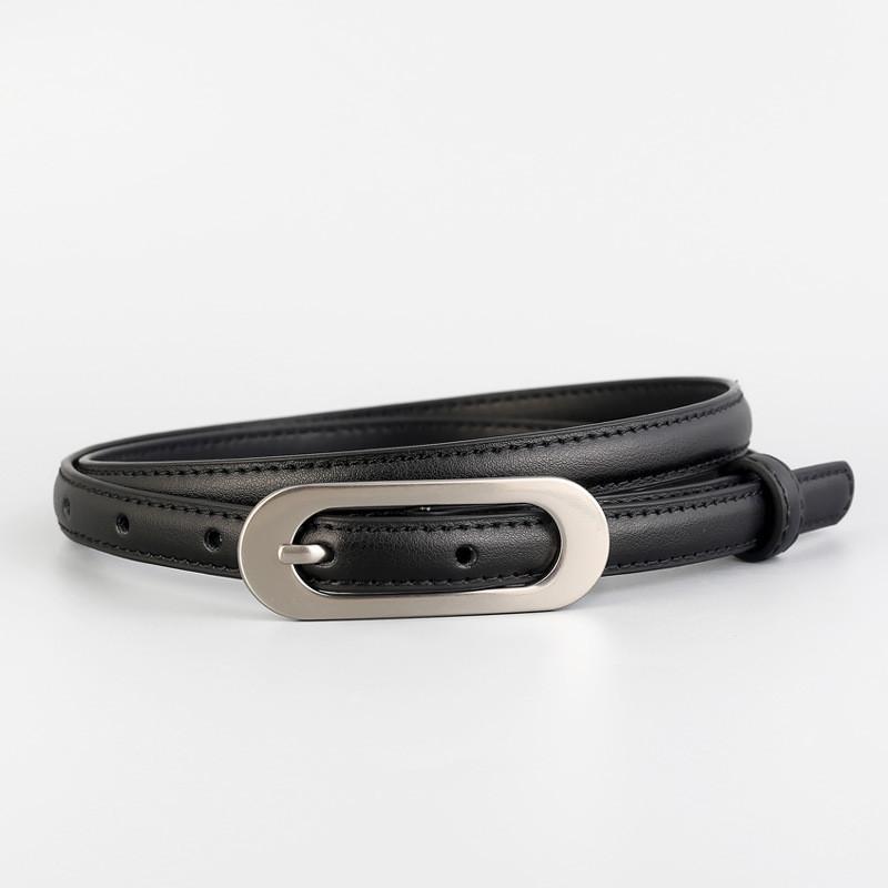 Ladies Genuine Leather Belt For Jeans With Alloy Buckle For Casual And Work Wear