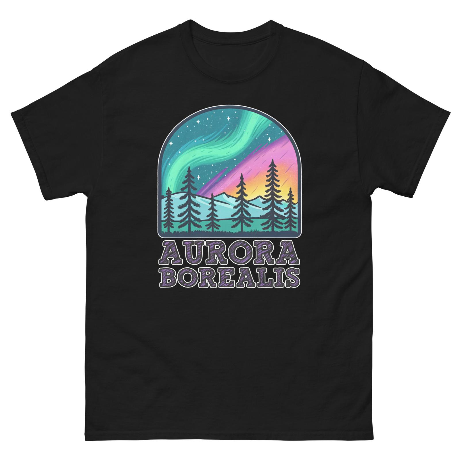 Aurora Borealis Attraction Landmark Travel T-Shirt M