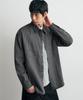 Awodeijeu Cardiff Two-Pocket Washed Long Sleeve Shirt [Pigment Charcoal]