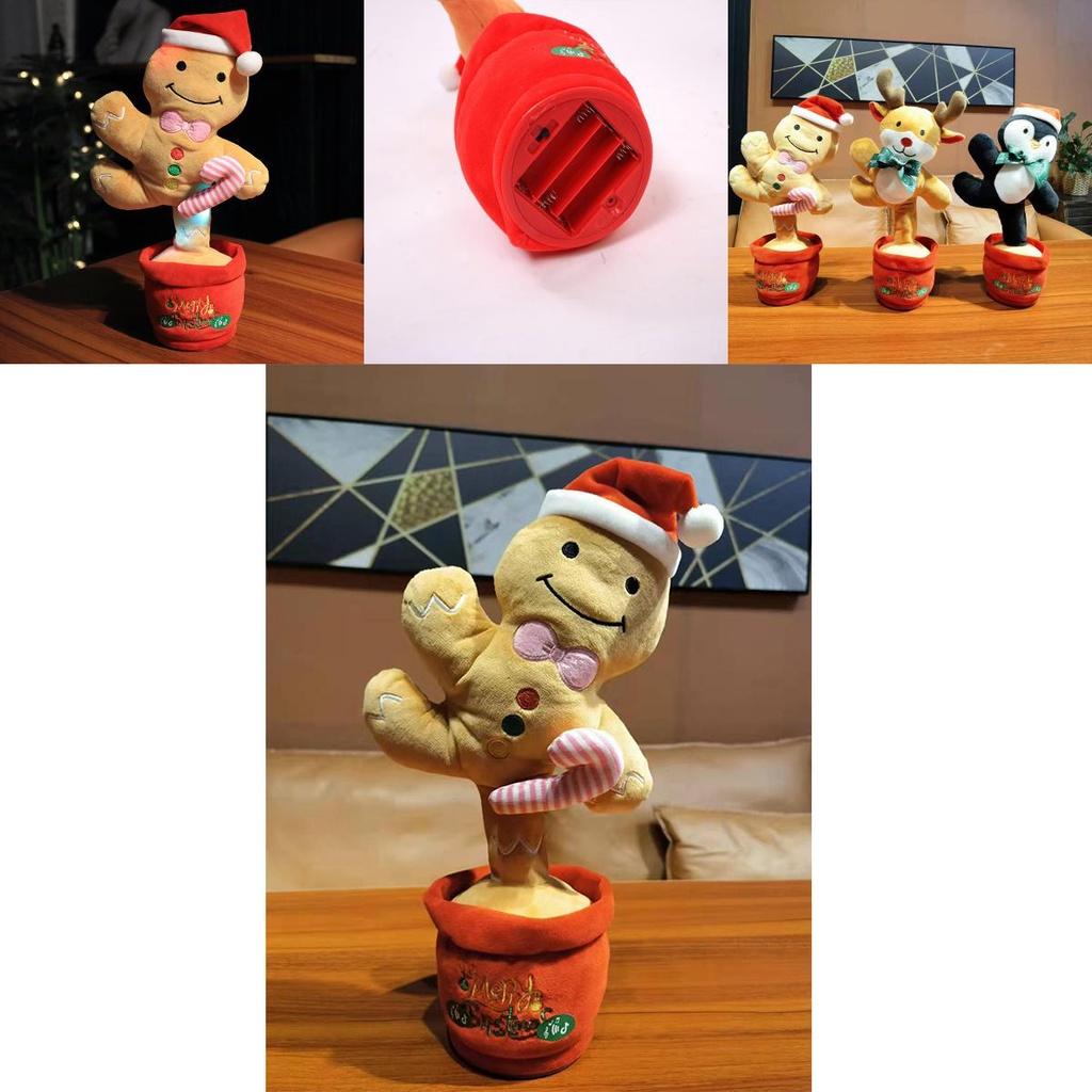 Delightful Dancing Speak Electronic Plush Toy Perfect For Christmas Gifts And Ornaments