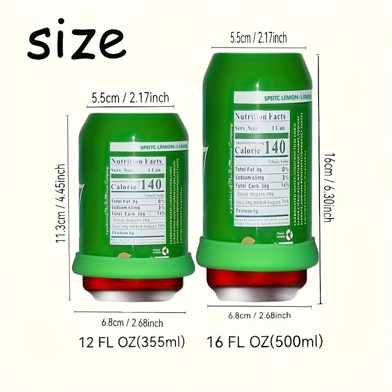 Silicone Hidden Beer Can Sleeve Soda Can Appearance Fits 355/500ml Cans For Camping Party Concert Father's Day Sports Events 5