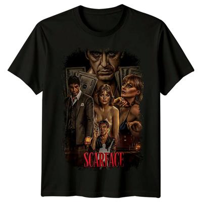 Randuotasis (1983 m) Filmo plakato įkvėpti marškinėliai Retro marškinėliai Unisex