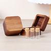 Wooden Pet Hair Keepsake Box Creative Cartoon Memorial Container Handcrafted Dustproof Pet Tooth Collection Box Pet Owner Gift