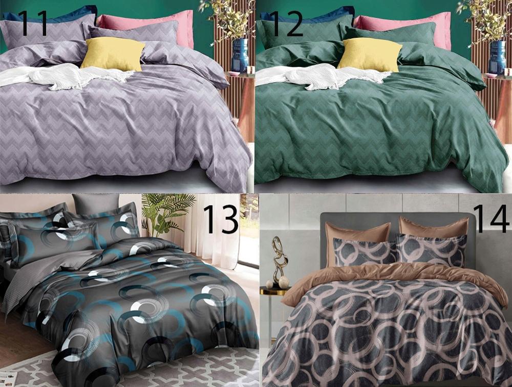 Warm flannel bedding 160x200 + pillowcases Polish, circles, anthracite