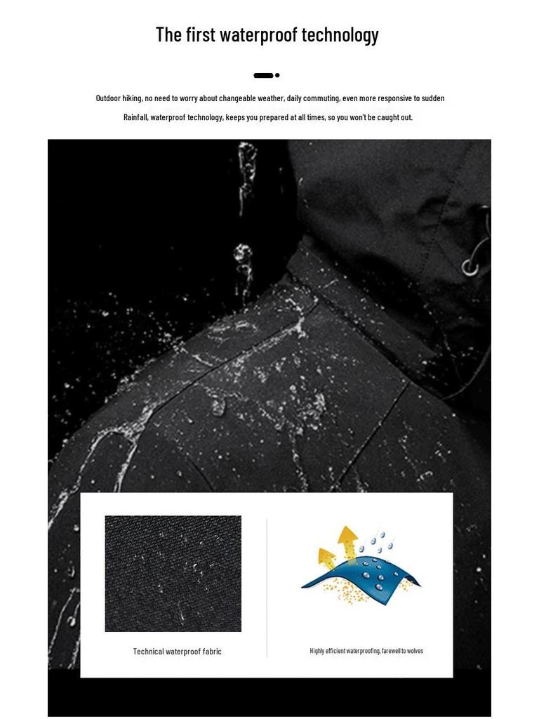 2026 Spring Unisex Outdoor Jacket with Detachable Hood & Fluorescent Bird Logo - Waterproof, Windproof, Dustproof