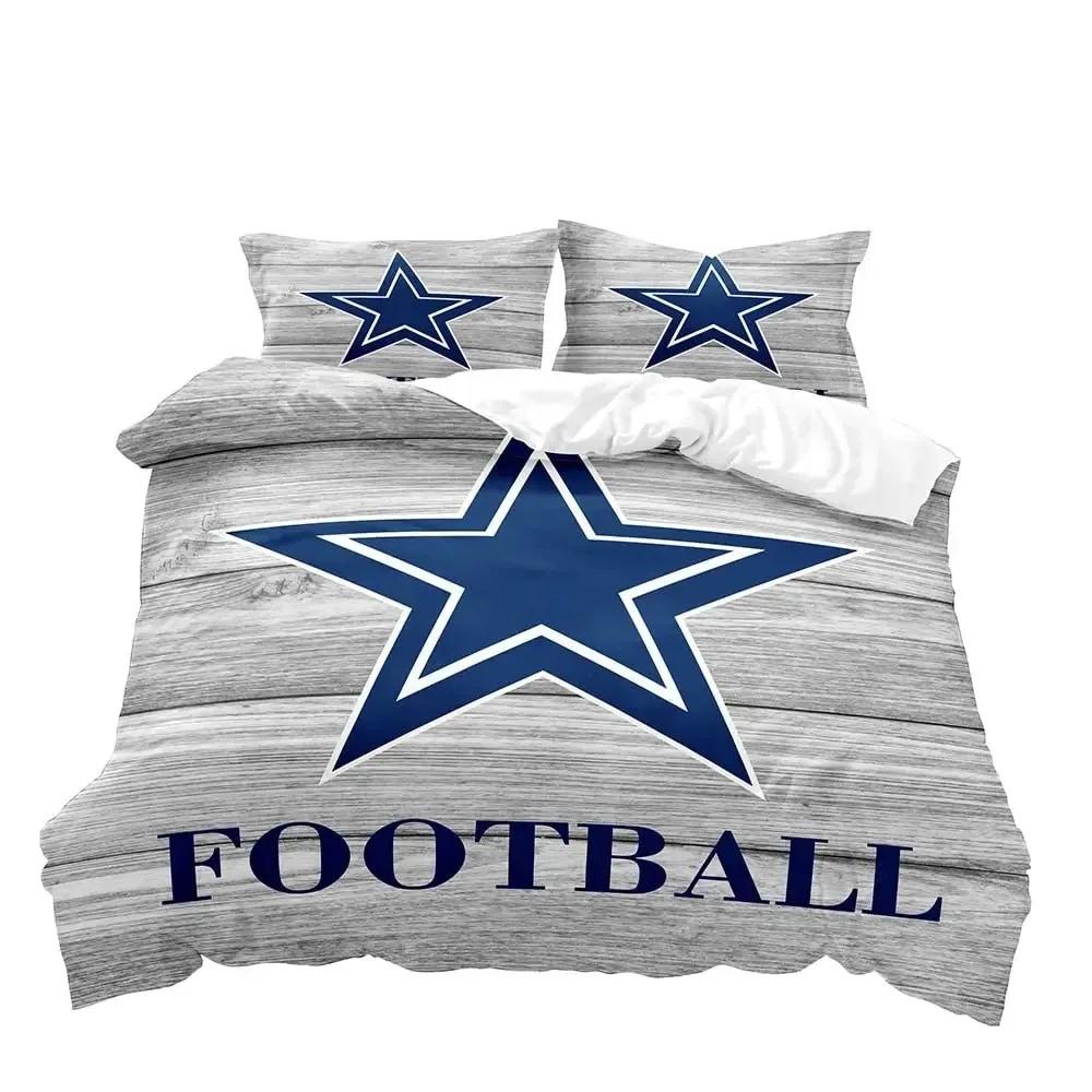 

American Football Duvet Cover Set,Sports Bedding Set,Navy Blue Comforter Cover Set,Inspirational Gifts For Men Boyfriend Husband 70x133cm 2pcs