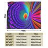 Super Warm BlanketStudents Decorative Whirlpool Dizziness Pattern Throw Blanket  Flannel Bedspread For Couch Bed Sofa Cover