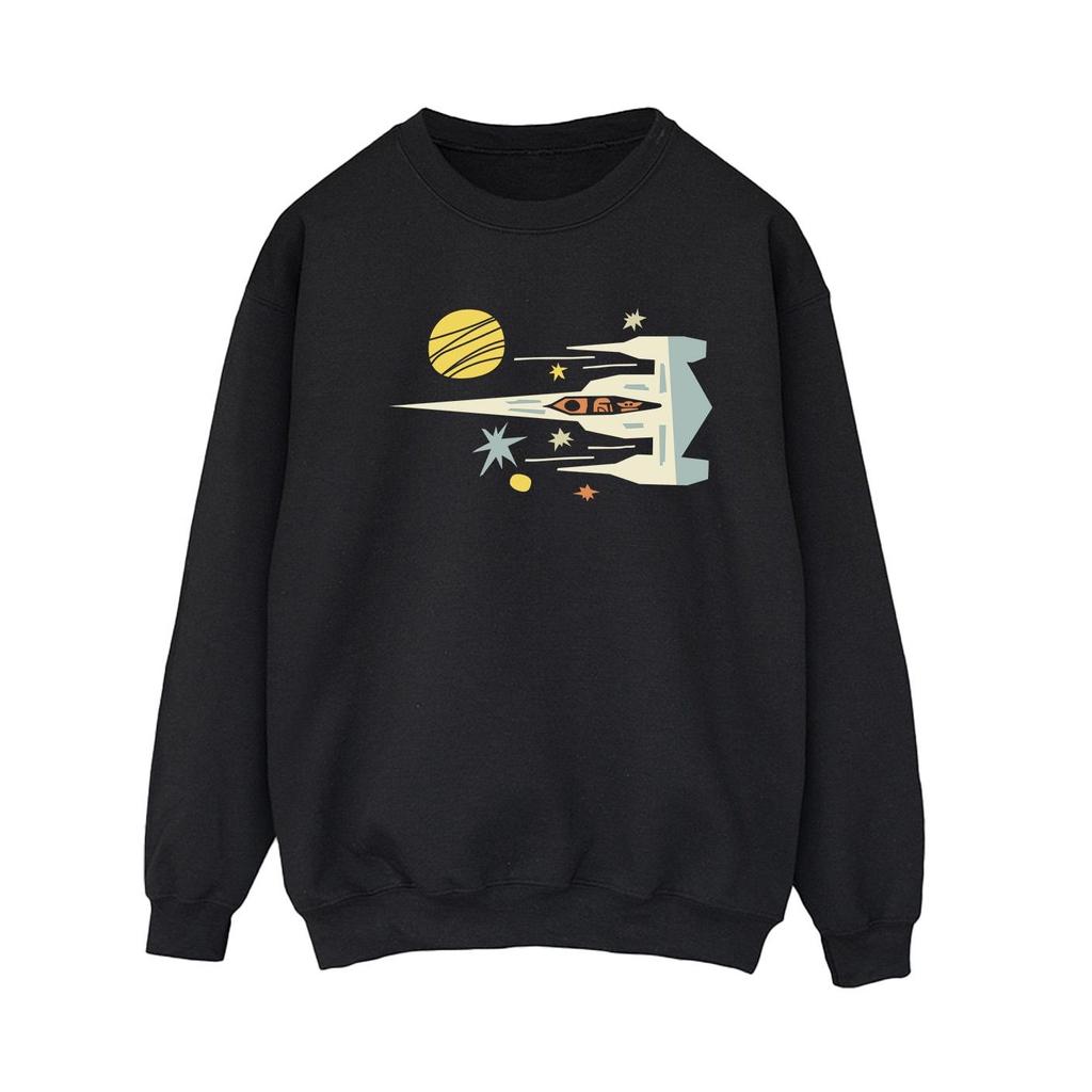 Star Wars Womens/Ladies The Mandalorian Cutout Ship Sweatshirt