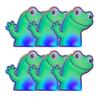 1/2/3/4/5/6/9/10/15Pcs Car Stickers Waterproof UV Resistant Strong Stickiness Self Adhesive Colorful Lizard Stickers Funny Decals