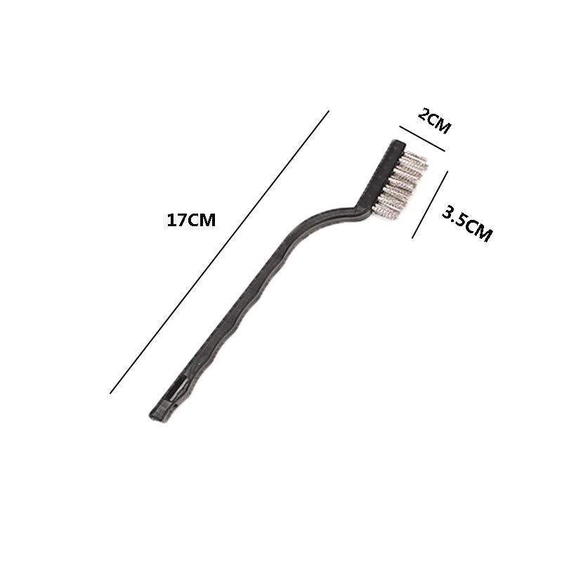 6Pcs Stainless Steel Wire Brush Dirt Hard Cleaning Toothbrush Industrial Toothbrush Mini Copper Steel Wire Brush
