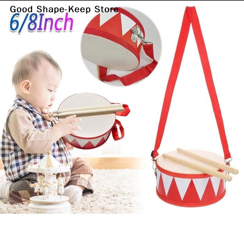 Drum Wood Kids Early Educational Musical Instrument For Children Baby Toys Beat Instrument Hand Drum Tabora