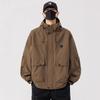 Men Plus Size Windproof Hooded Cargo Casual Loose Work Jacket Outerwear