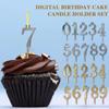 10pcs/set 0-9 Number Happy Birthday Cake Topper Wedding Cake Topper Adorn For Kids Birthday Party Holiday Cake Supplies