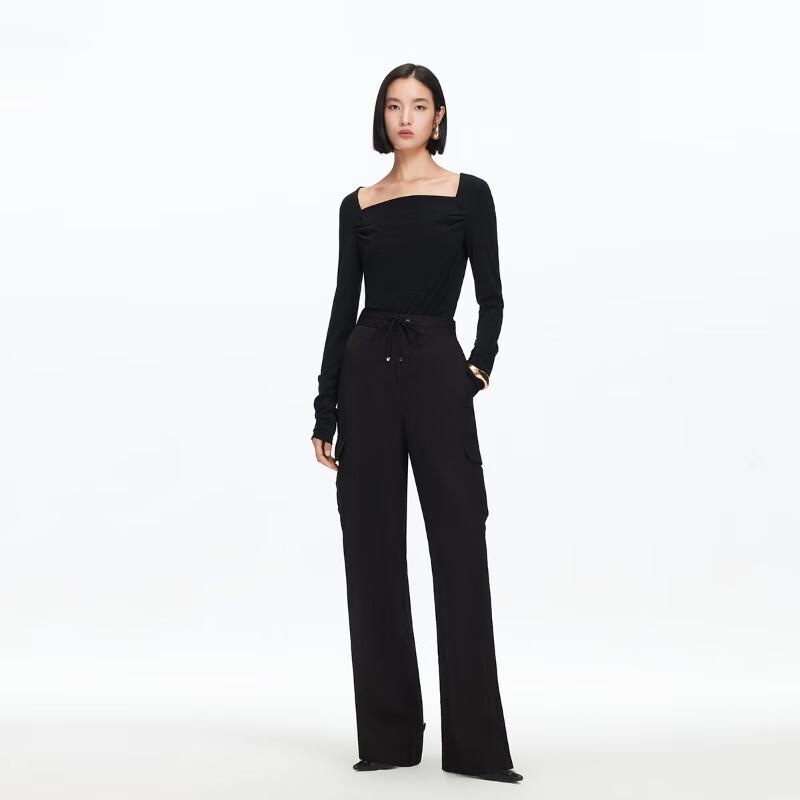 VEROMODA Linen Blend Drawstring Cargo Pants