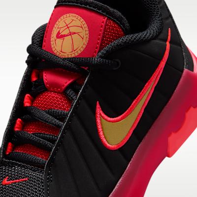 Nike LeBron Witness 9 Black Red Bright Crimson Gold (PS)