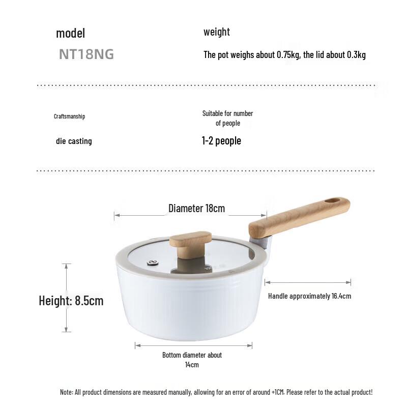 Chui Da Huang Milky Candy Series Non-stick Saucepan