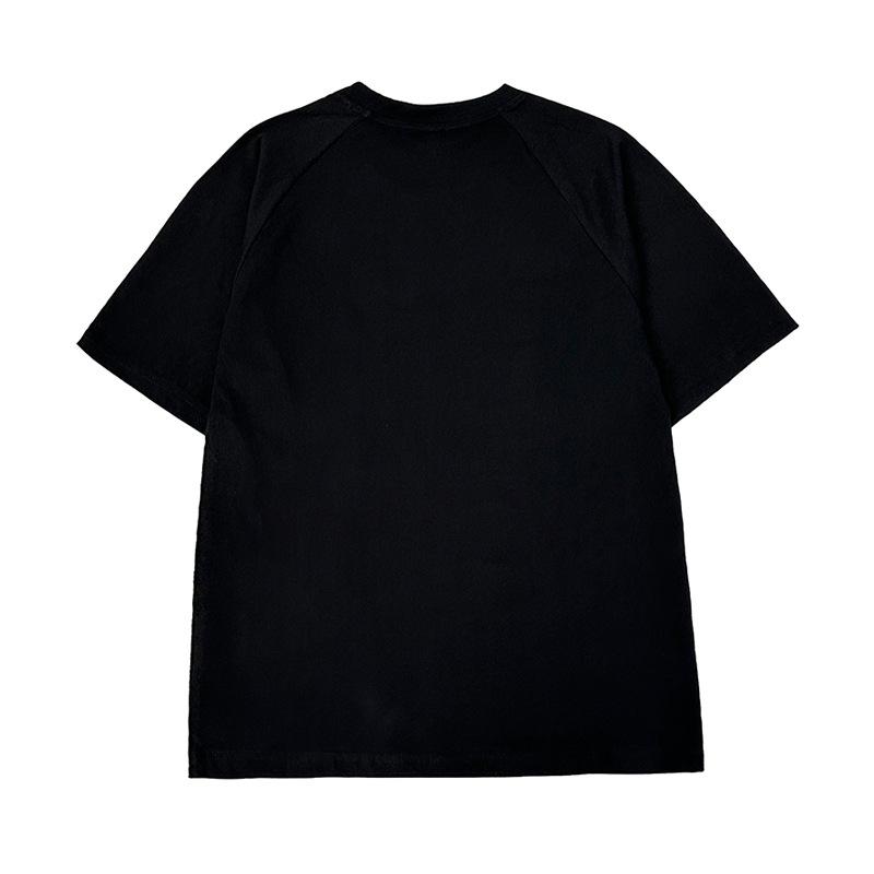 Trendy brand American short-sleeved T-shirt for men and women couples spring and summer heavy pure cotton loose casual versatile sports