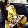 1 ks, "deka Chip a Dale Měkká a útulná Domácí dekorace na pohovku, postel, Cestování, Kempování, Auto, Pláž, Kancelářské zdřímnutí Perfektní dárek pro přátele"