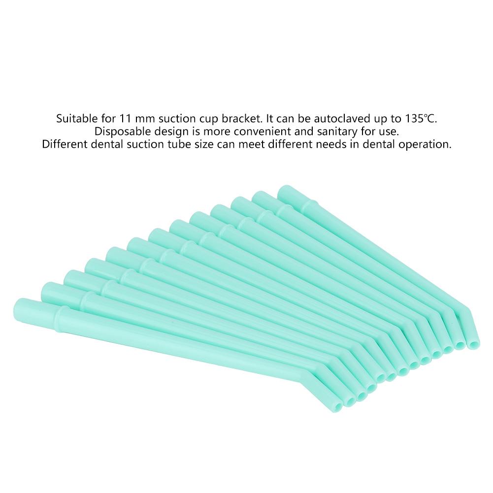 25 Stück Dental Chirurgie-Absaugspitzen Einweg Speichelabsaugschlauch Set (Grün Groß)