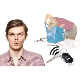 Breloczek sypialnia - SHOP-STORY - Zestaw 2 szt. - 1 czarny + 1 biały - Dźwięk bip - Wbudowane czerwone światło