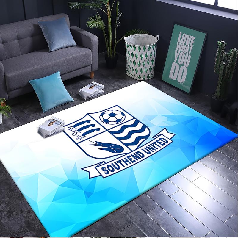 1PC rug Southend Crest Design Carpet, Chair Rug,Area Rug for Office Bedroom living rooms bedroom, Doormat decor Christmas fan gifts