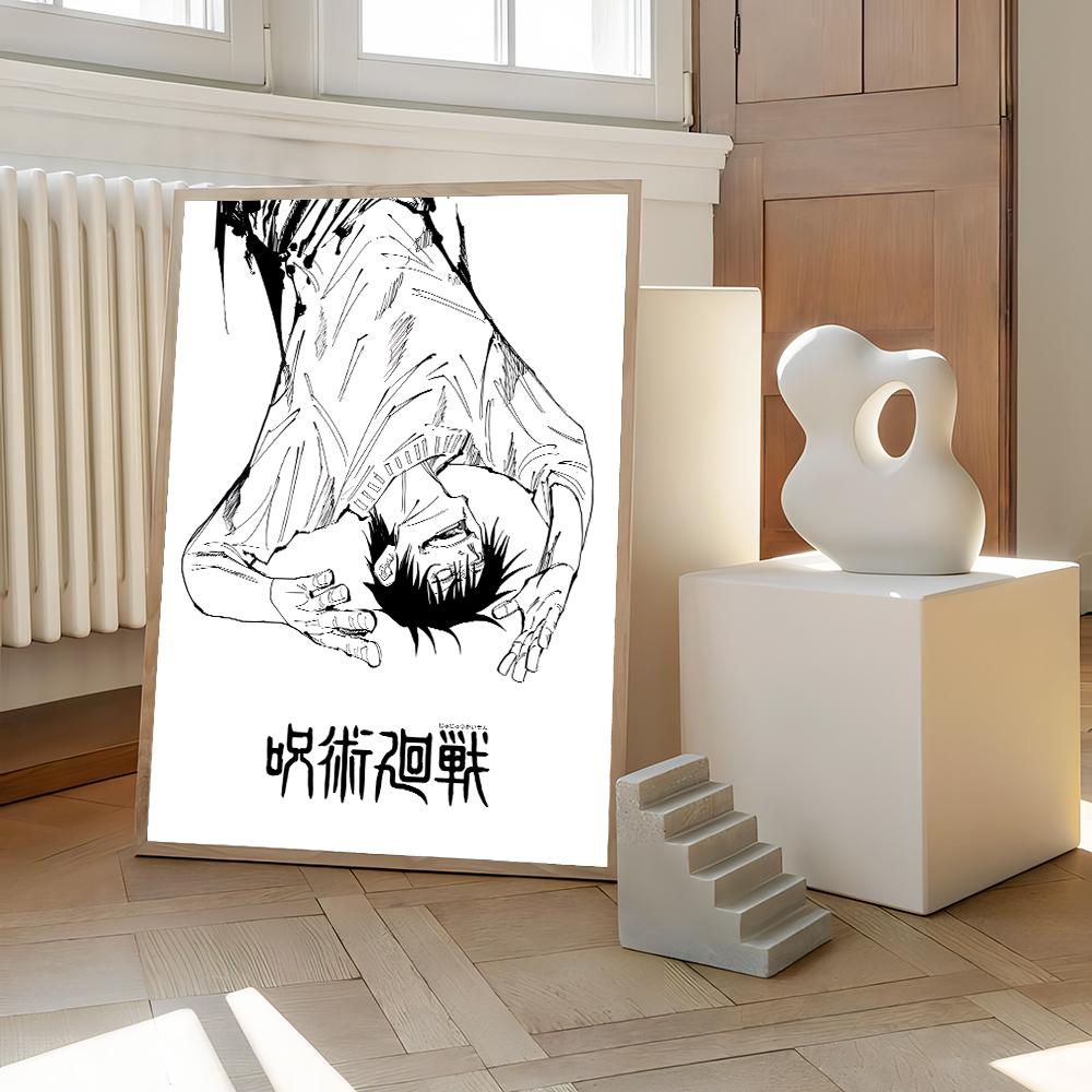 

Принты Jujutsu Kaisen Постер Аниме Фигурка Итадори Юджи Годжо Сатору Фушигуро Тоджи Холст Живопись Домашний Декор Арт Постер-без рамы 21cm×30cm NoFrame
