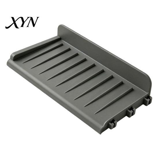 Sink Splash Guard Silicone Kitchen Faucet Mat, Foldable with Suction Cup, Cup Mat 5 Degrees Slope Countertop Water Draining for Bathroom Non-slip