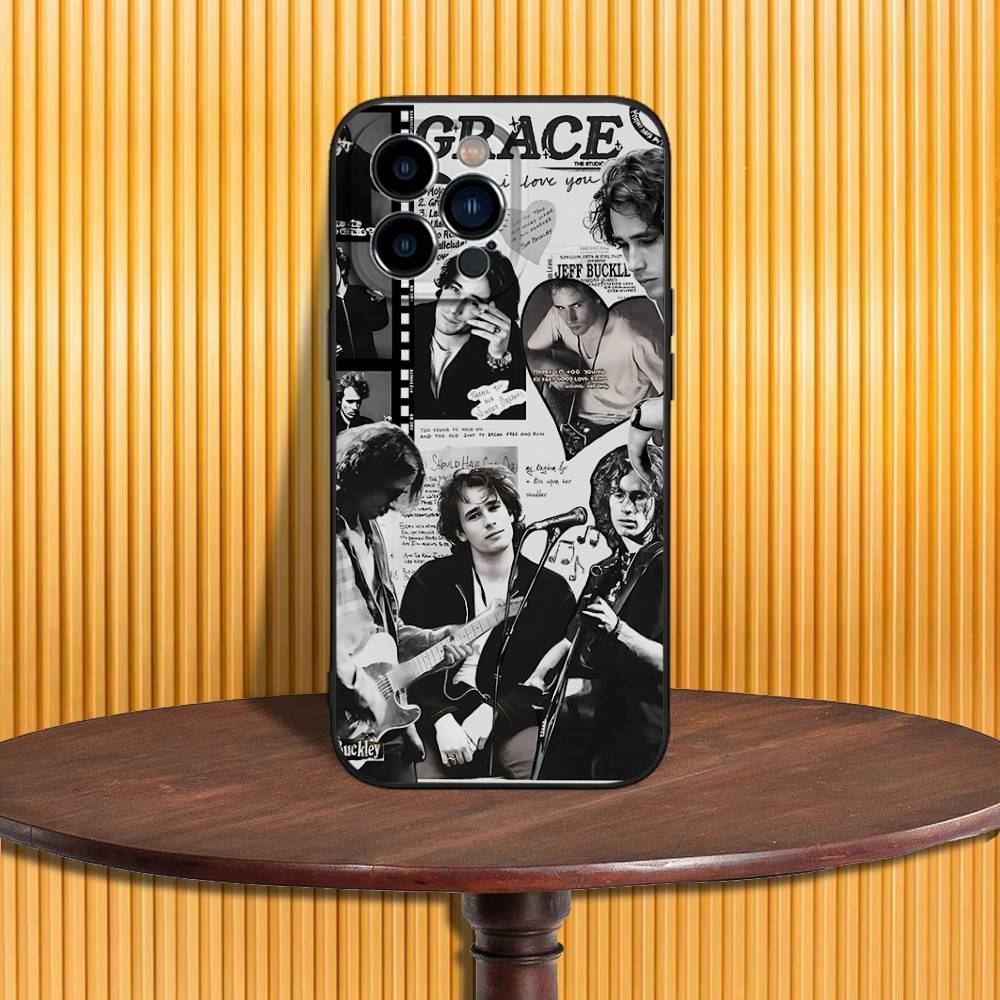 J-Jeff B-Buckley Phone Case For iPhone 17,16,15,14,13,12,11,Pro,Max,Plus,X,XS,SE4,E,Mini,Soft Black Case