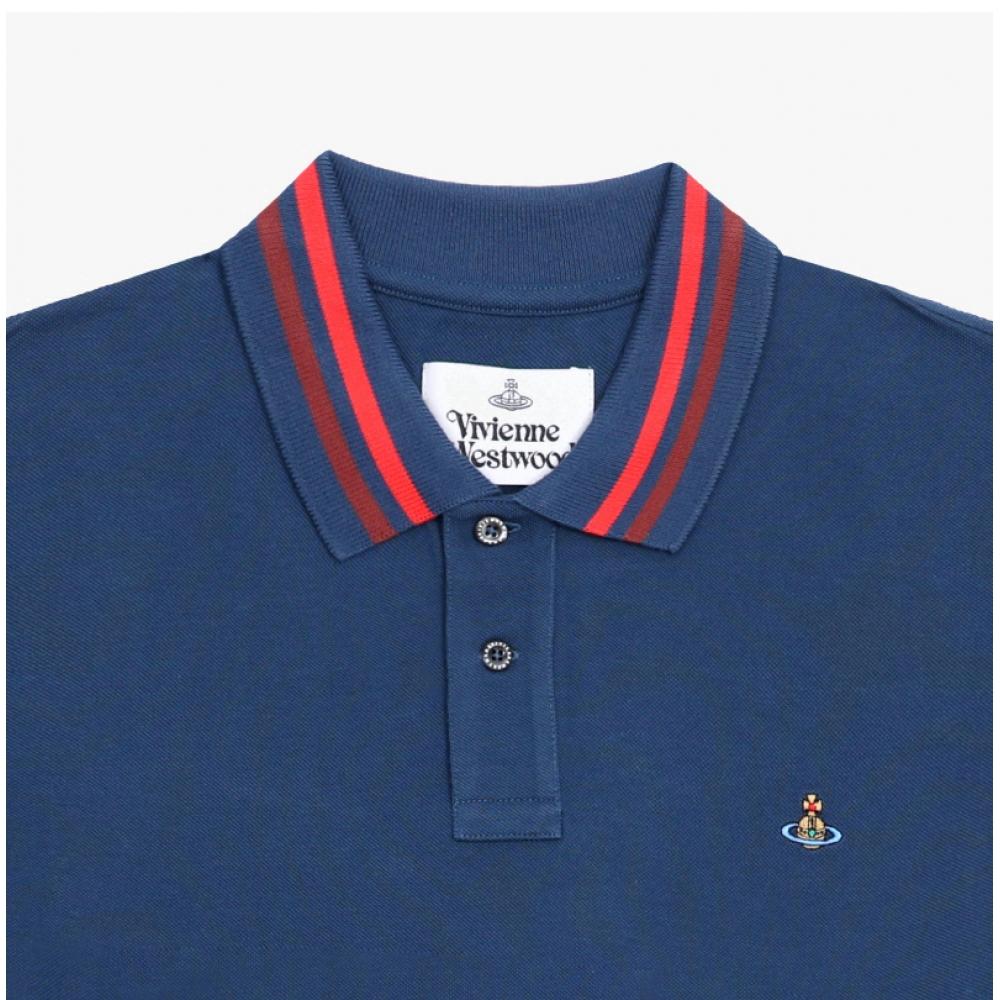 Vivienne WeSTwood Men S ShorT Sleeve T ShirT Orb Logo claSSic 2h01000i J0009 K419